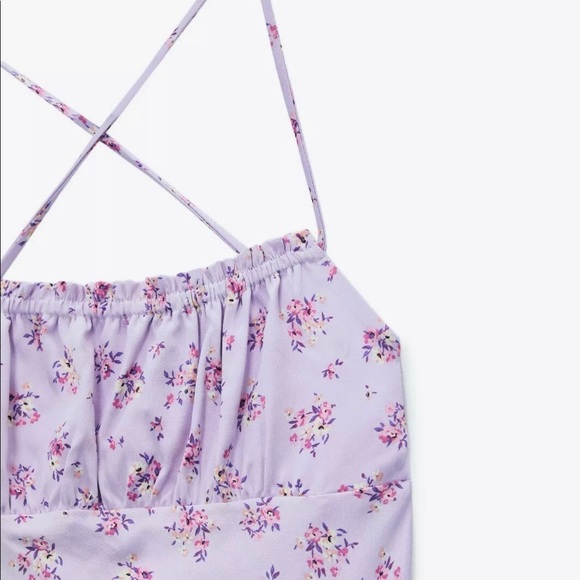 ZARA FLORAL PRINT SATIN EFFECT DRESS
LIGHT MAUVE - Picture 10 of 11